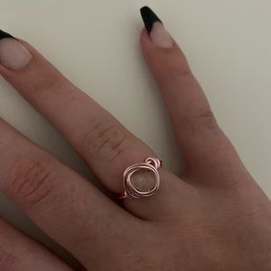 crystal wire ring!!